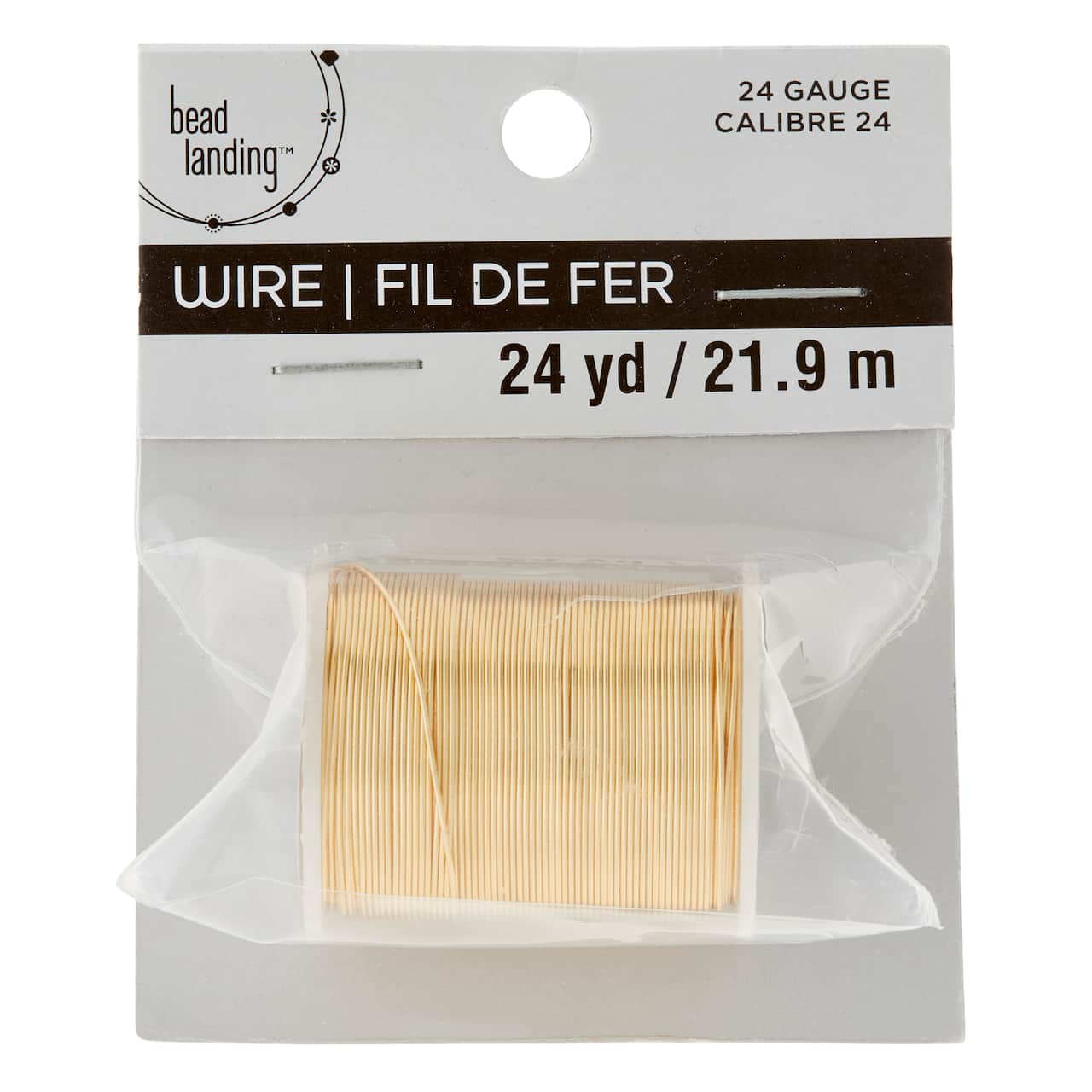 12 Pack: 24 Gauge Gold Beading Wire by Bead Landing™